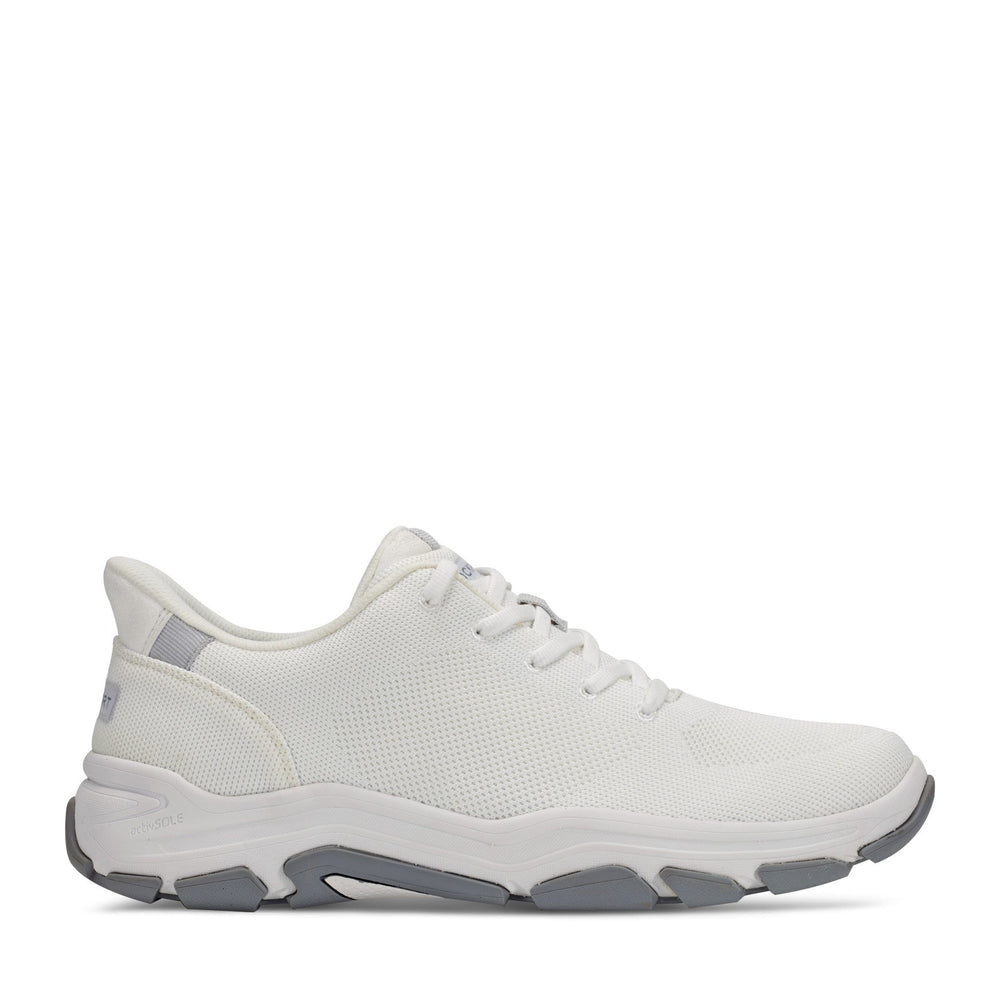 Men Rockport Rafferty Step Activated Lace-up Casual Sneakers Ivory