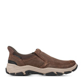 Men Rockport Reece Step Activated Slip-ons Medium Brown Suede