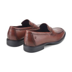 Men Rockport Keenan Penny Loafers Medium Natural Leather