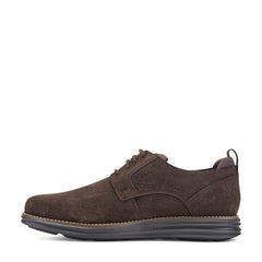 Men Rockport Canton Casual Lace-up Oxford Dark Brown Suede
