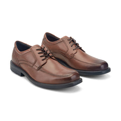 Men Rockport Style Leader 2 Apron Toe Oxford New Brown Gradient Leather