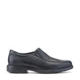 Men Rockport Style Leader 2 Bike Toe Slip-On Black Leather