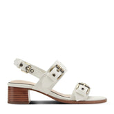 Women Rockport Halena Slingback Dress Sandals White Leather