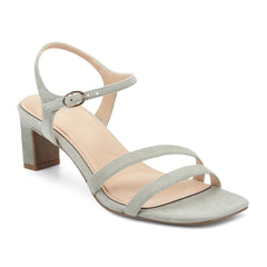 Women Rockport Total Motion Teddy Sandals Light Blue Sage Suede