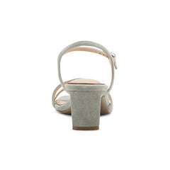 Women Rockport Total Motion Teddy Sandals Light Blue Sage Suede