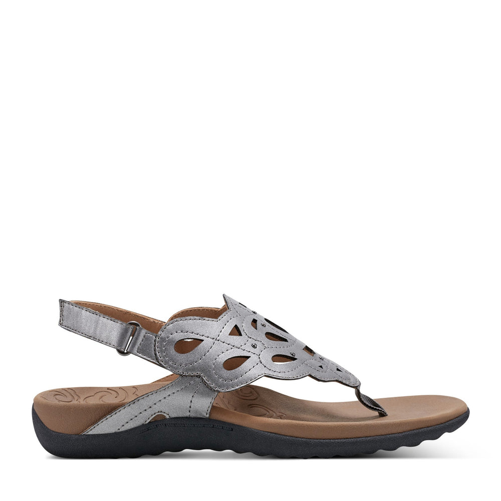 Women Rockport Ridge Slingback Sandal PEWTER