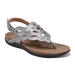 Women Rockport Ridge Slingback Sandal PEWTER