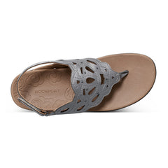 Women Rockport Ridge Slingback Sandal PEWTER