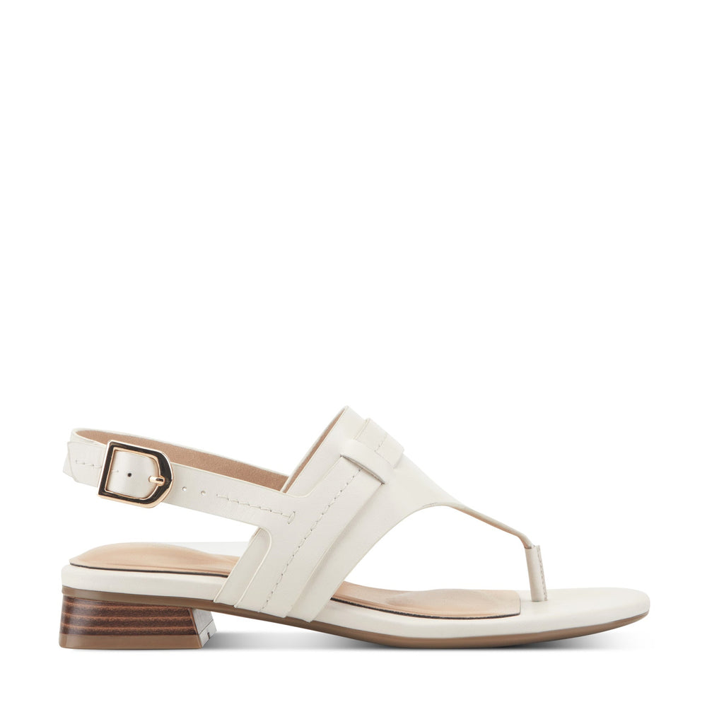 Women Rockport Ofera Slingback Sandals Ivory Leather