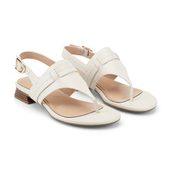 Women Rockport Ofera Slingback Sandals Ivory Leather