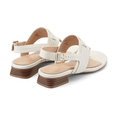 Women Rockport Ofera Slingback Sandals Ivory Leather