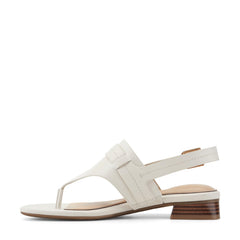 Women Rockport Ofera Slingback Sandals Ivory Leather
