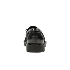 Women Rockport Kiara Tassel Loafers Black Suede