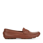 Women Rockport Blara Almond Toe Casual Slip-on Flat Loafers Medium Natural