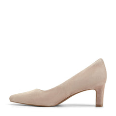 Women Rockport Total Motion Merida Classic Dress Pumps Taupe Suede