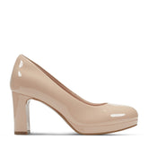 Women Rockport Carmen Total Motion Platform Pumps Light Natural Patent