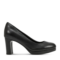 Women Rockport Carmen Total Motion Platform Pumps Black Leather