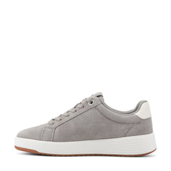 Women Rockport ProWalker Elara Lace-up Casual Sneakers Medium Gray Suede