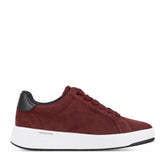 Women Rockport ProWalker Elara Lace-up Casual Sneakers Red Suede