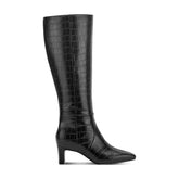 Women Rockport Mabel Total Motion Dress Boots Black Croco