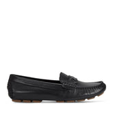 Women Rockport Blara Almond Toe Casual Slip-on Flat Loafers Black
