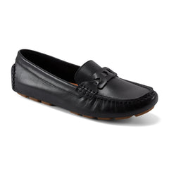Women Rockport Blara Almond Toe Casual Slip-on Flat Loafers Black