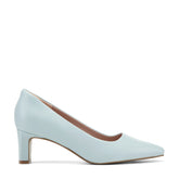 Women Rockport Total Motion Merida Classic Dress Pumps Light Blue Leather