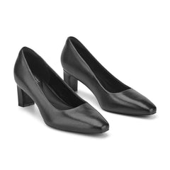 Women Rockport Total Motion Merida Classic Dress Pumps Black Leather