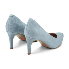 Women Rockport Juliet Total Motion Dress Pumps Light Blue Leather