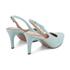 Women Rockport Jolie Total Motion Dress Pumps Light Blue Leather