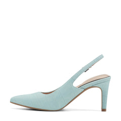 Women Rockport Jolie Total Motion Dress Pumps Light Blue Leather