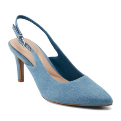 Women Rockport Jolie Total Motion Dress Pumps Blue Denim