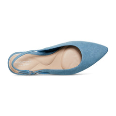 Women Rockport Jolie Total Motion Dress Pumps Blue Denim