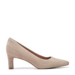 Women Rockport Total Motion Merida Classic Dress Pumps Taupe Suede