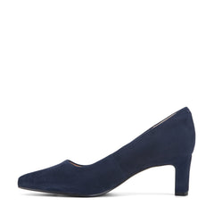 Women Rockport Total Motion Merida Classic Dress Pumps Dark Blue Suede