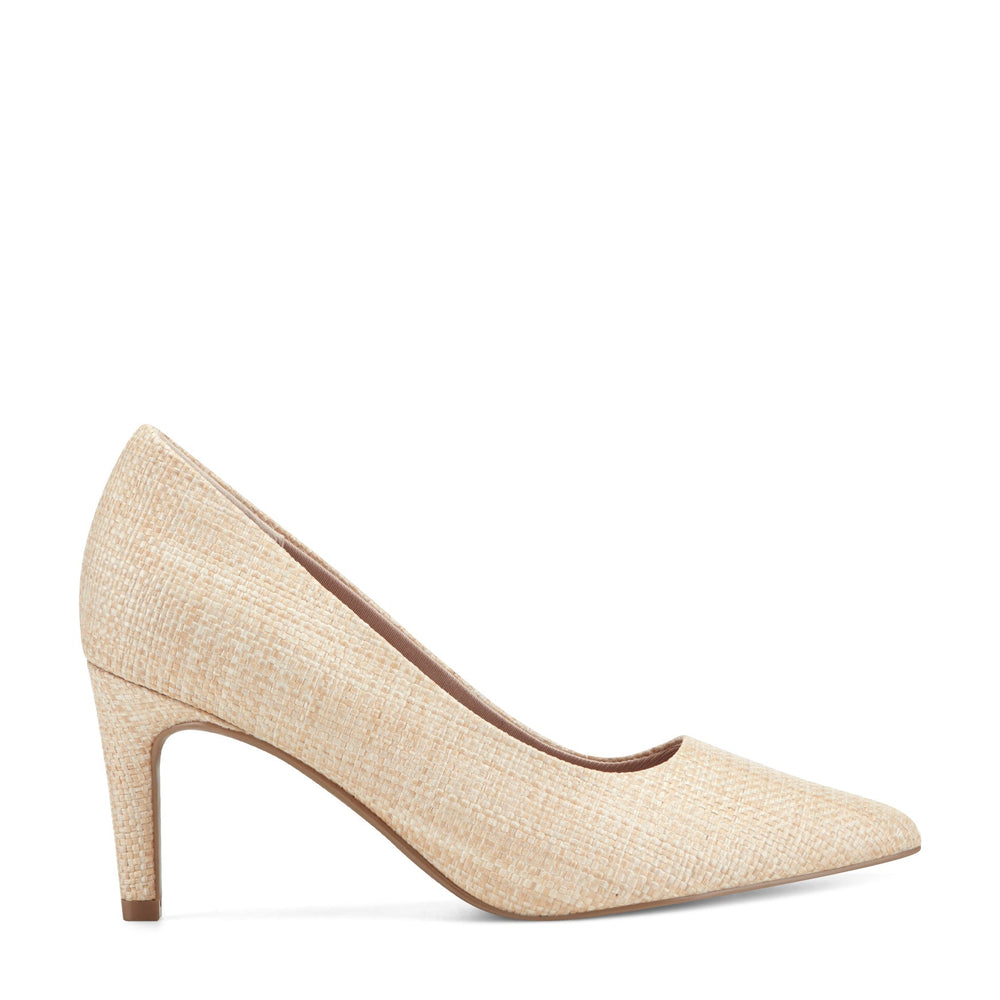 Women Rockport Juliet Total Motion Dress Pumps Light Natural Raffia