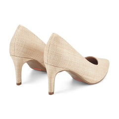 Women Rockport Juliet Total Motion Dress Pumps Light Natural Raffia