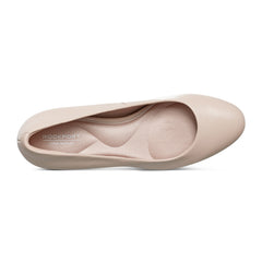 Women Rockport Carmen Total Motion Platform Pumps Light Natural Leather