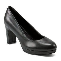 Women Rockport Carmen Total Motion Platform Pumps Black Leather