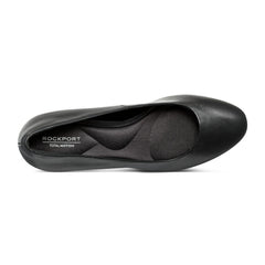 Women Rockport Carmen Total Motion Platform Pumps Black Leather