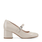 Women Rockport Xena Block Heel Mary Jane Pumps Light Natural