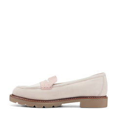 Women Rockport Kacey Penny Loafer Light Pink Suede