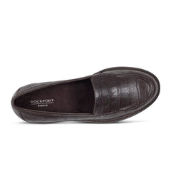 Women Rockport Kacey Penny Loafer Brown Croco