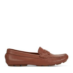 Women Rockport Blara Almond Toe Casual Slip-on Flat Loafers Medium Natural