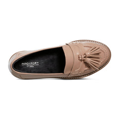 Women Rockport Kiara Tassel Loafers Medium Natural