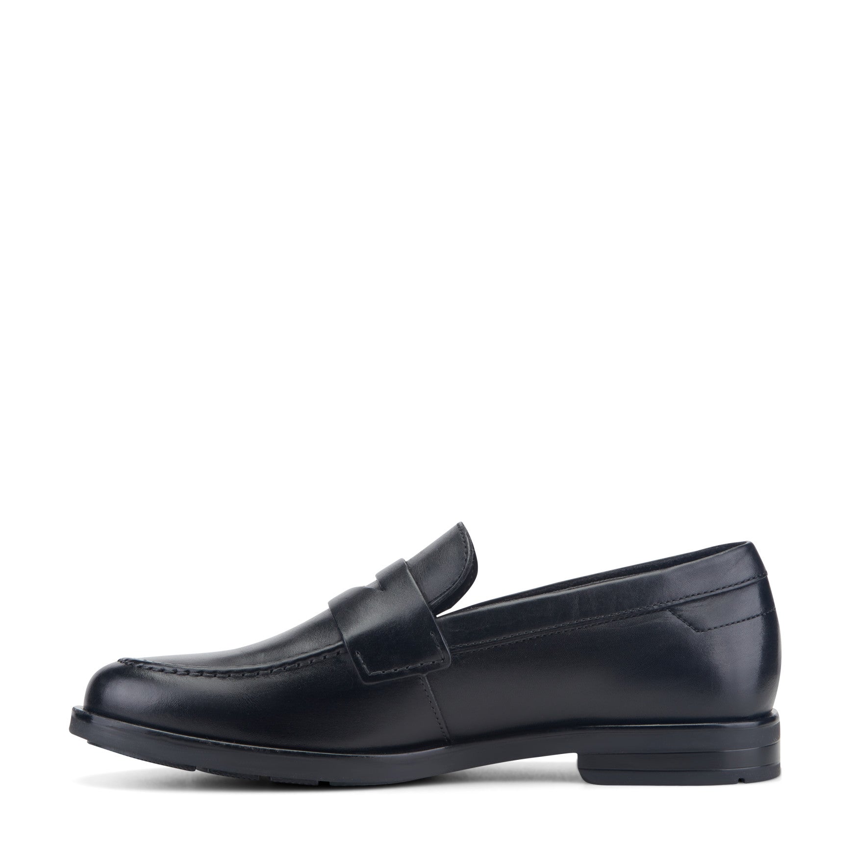 Men Rockport Sutton Penny Loafers Black Leather