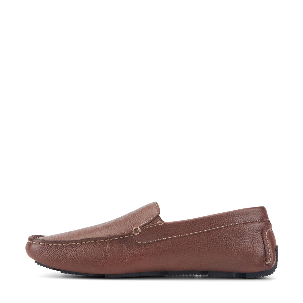 Men Rockport Rhyder Venetian Loafers Mahogany Leather