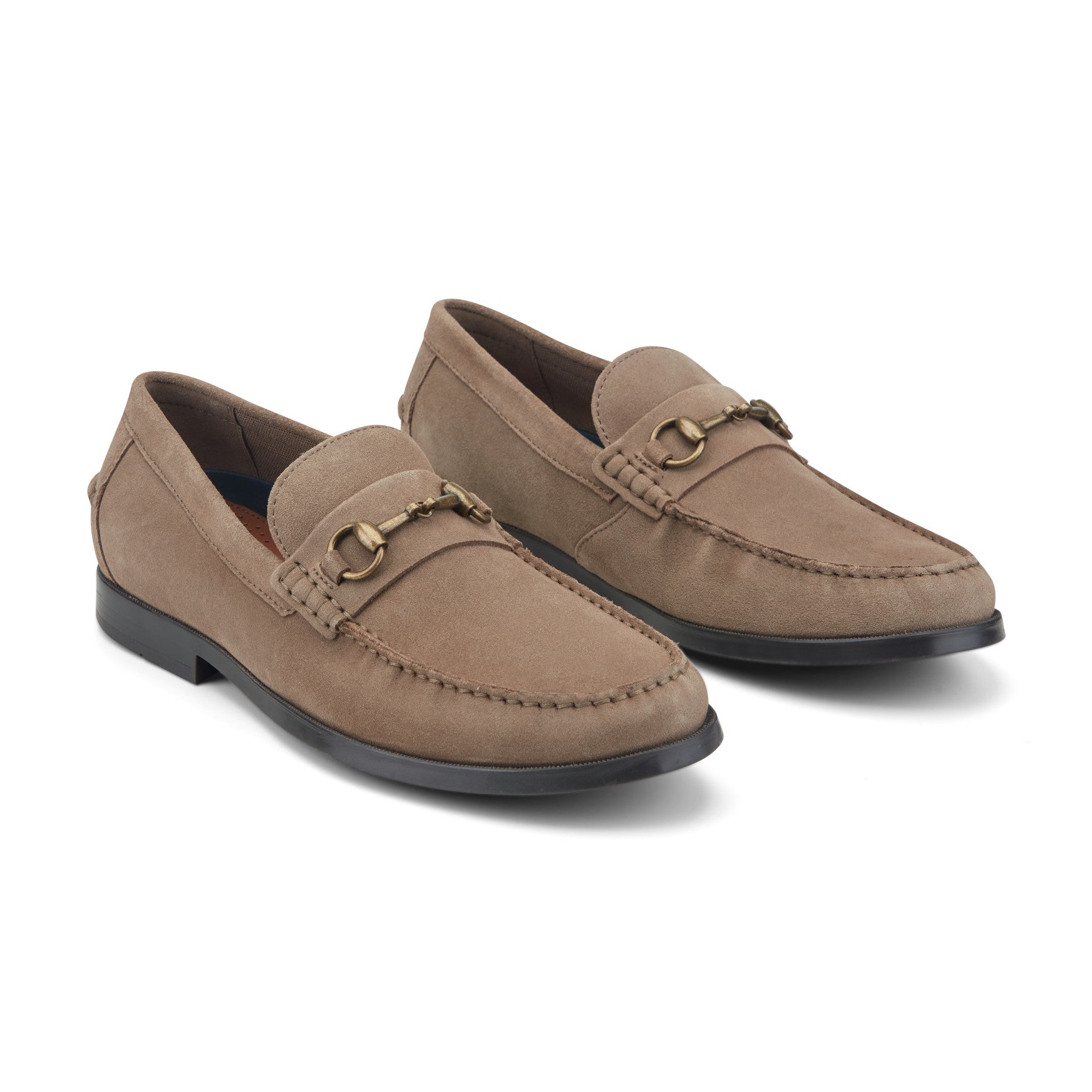 Men Rockport Whit Classic Bit Loafers Taupe Suede