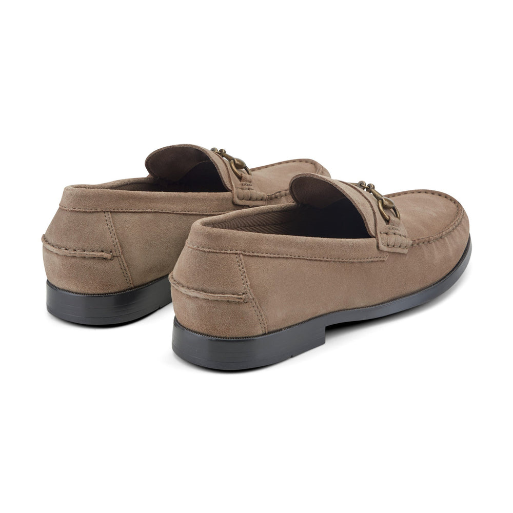 Men Rockport Whit Classic Bit Loafers Taupe Suede
