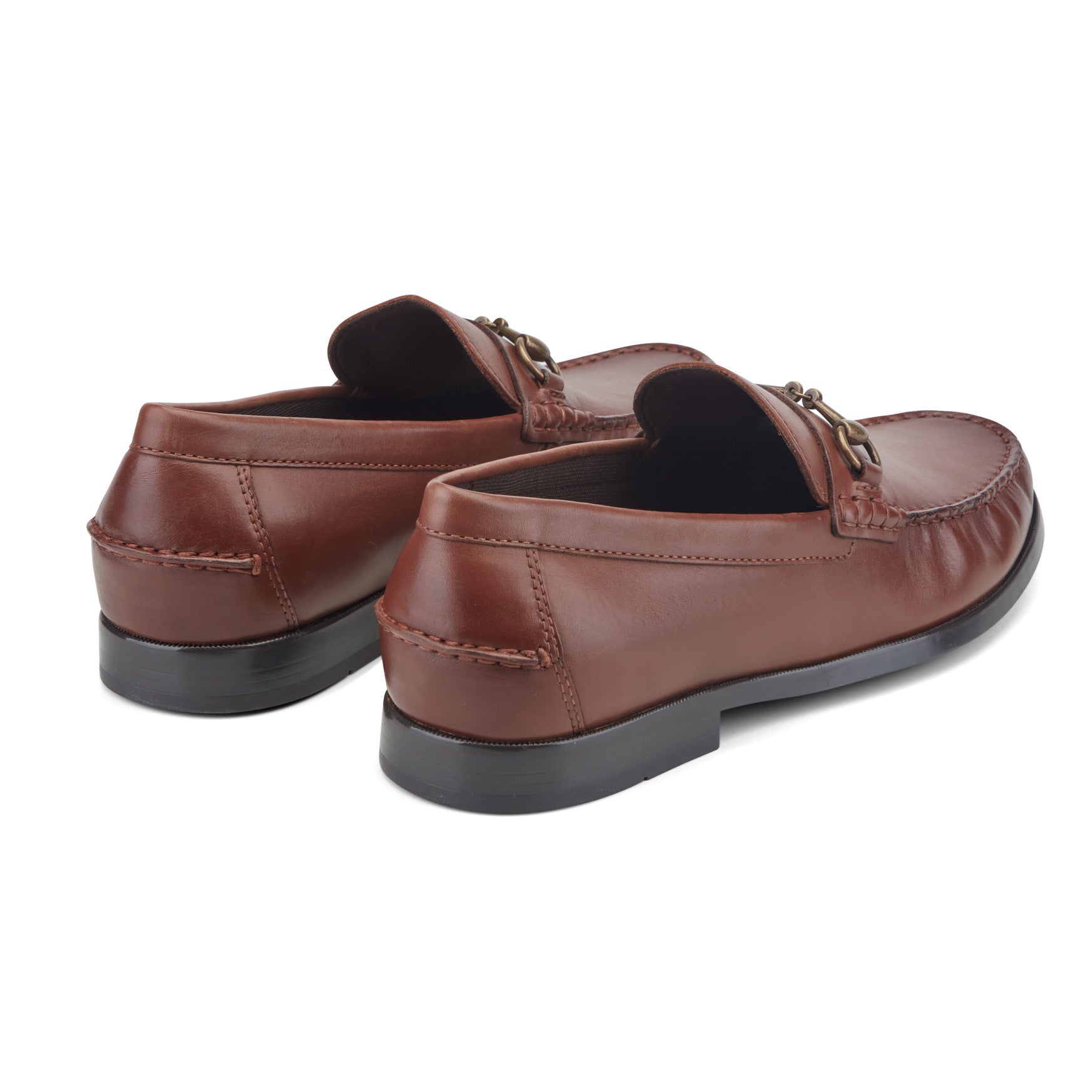 Men Rockport Whit Classic Bit Loafers Dark Natural Leather